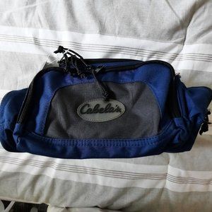 NWT Cabela's Blue 5-Pocket Fishing Hunting Utility Carrying Bag w/Shoulder Strap